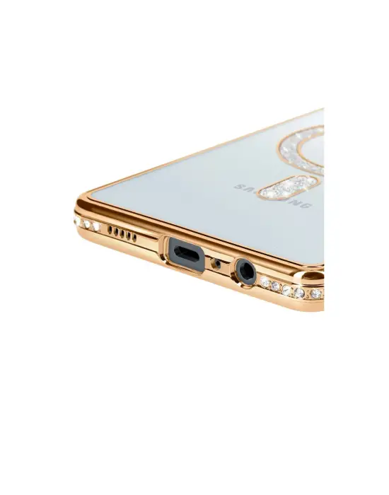 Samsung Galaxy A06 Joke Simli Magneticsafe Kılıf - Gold