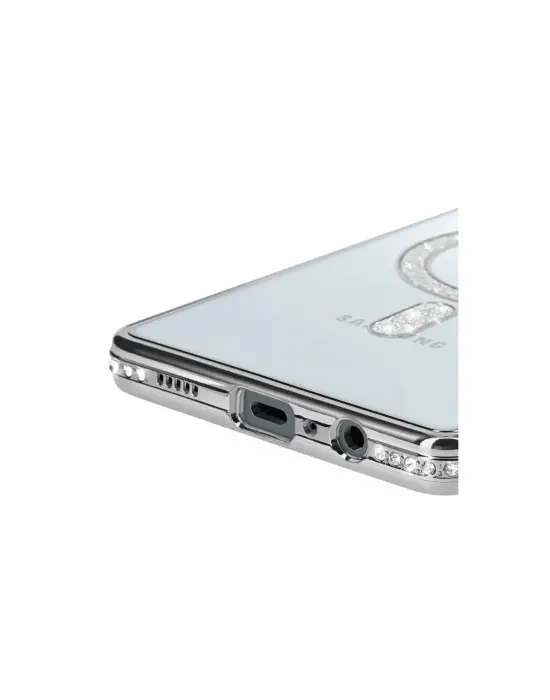 Samsung Galaxy A06 Joke Simli Magneticsafe Kılıf - Gümüş