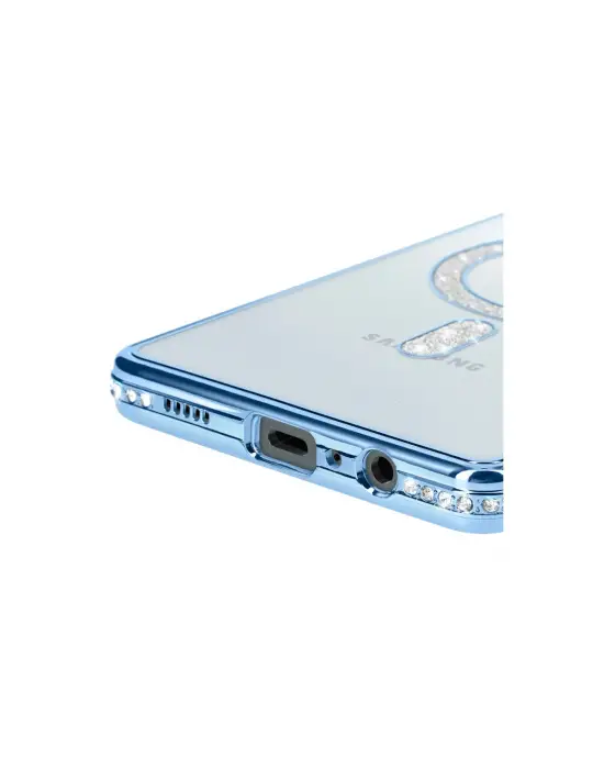 Samsung Galaxy A06 Joke Simli Magneticsafe Kılıf - Mavi