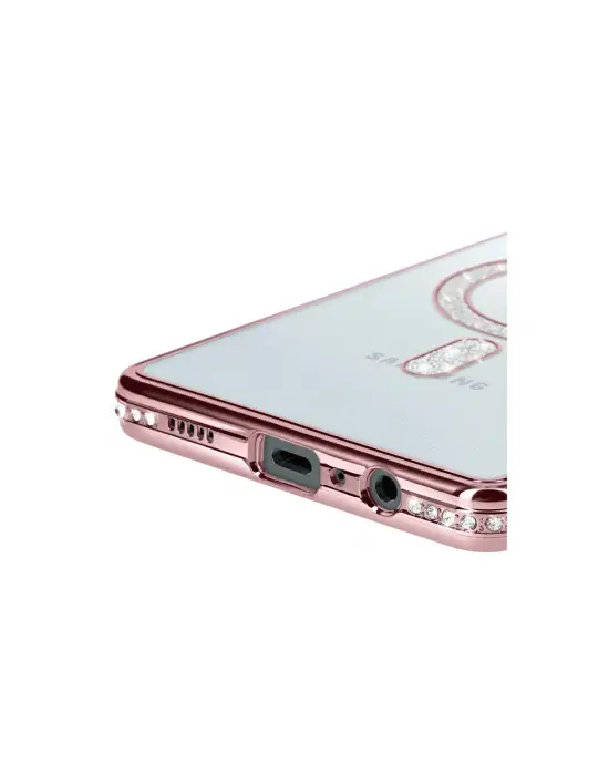 Samsung Galaxy A06 Joke Simli Magneticsafe Kılıf - Pembe