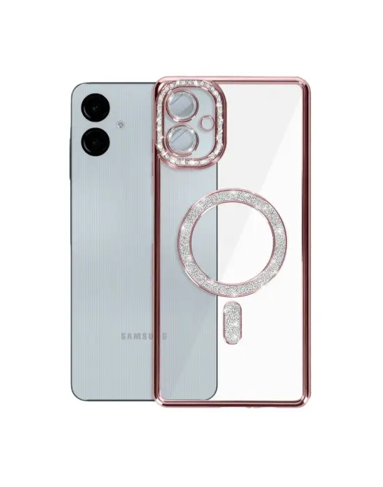 Samsung Galaxy A06 Joke Simli Magneticsafe Kılıf - Pembe
