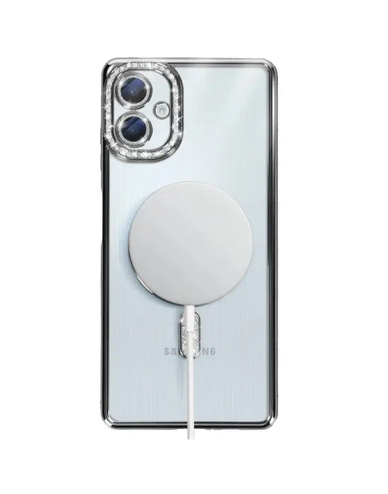 Samsung Galaxy A06 Joke Simli Magneticsafe Kılıf - Siyah