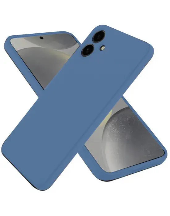 Samsung Galaxy A06 Kılıf First Silikon - Mavi