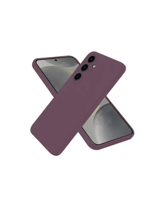 Samsung Galaxy A06 Kılıf First Silikon - Mürdüm