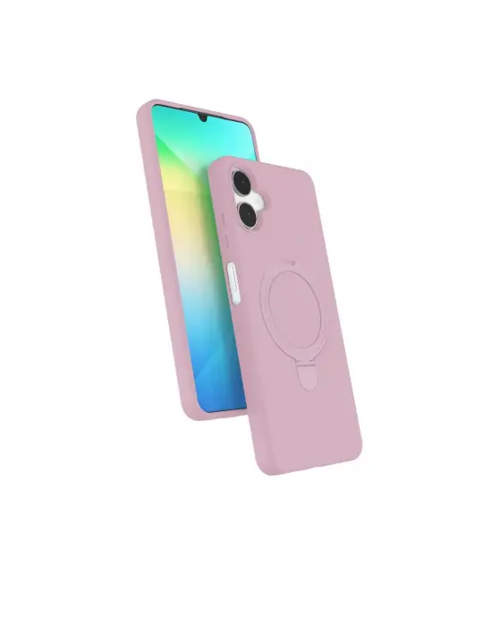 Samsung Galaxy A06 Regal Magsafe Standlı Kapak - Açık Pembe
