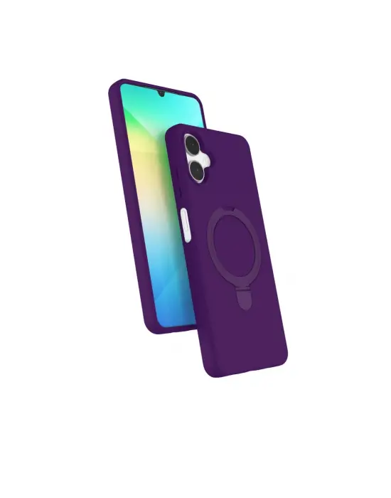 Samsung Galaxy A06 Regal Magsafe Standlı Kapak - Derin Mor