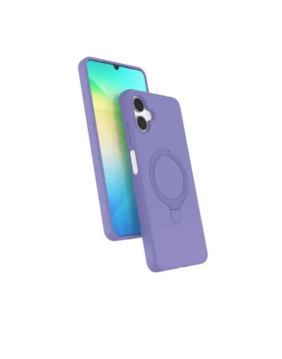 Samsung Galaxy A06 Regal Magsafe Standlı Kapak - Lila