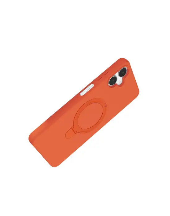 Samsung Galaxy A06 Regal Magsafe Standlı Kapak - Turuncu