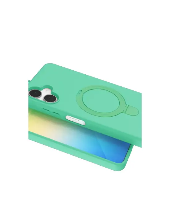 Samsung Galaxy A06 Regal Magsafe Standlı Kapak - Yeşil