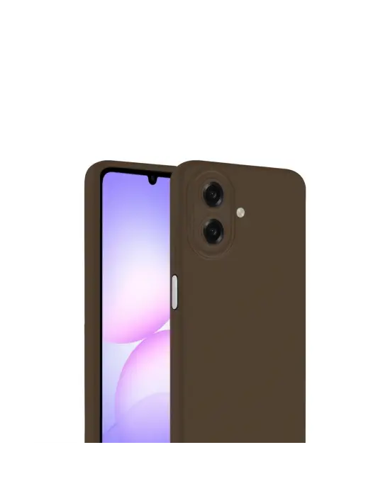 Samsung Galaxy A07 4g First Silikon - Kahverengi
