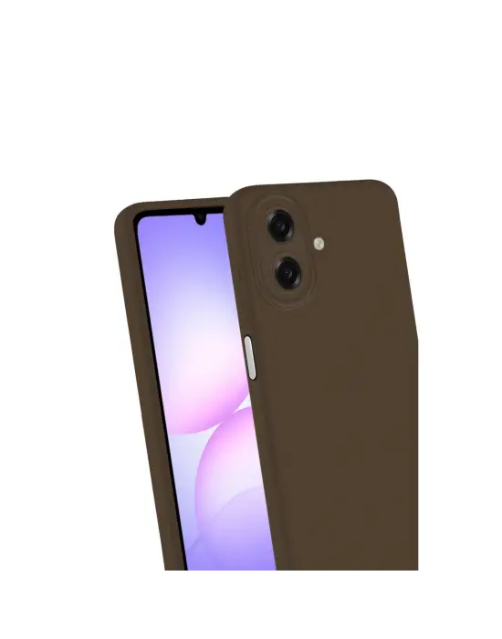 Samsung Galaxy A07 4g First Silikon - Kahverengi