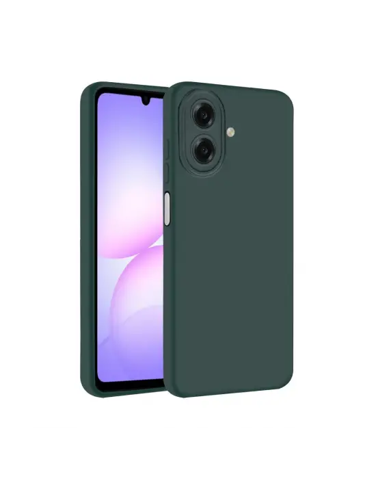 Samsung Galaxy A07 4g First Silikon - Koyu Yeşil