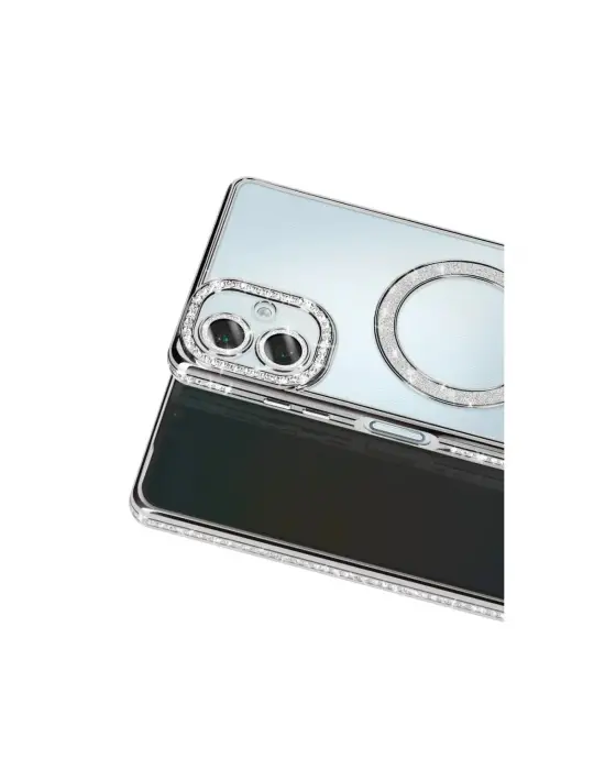 Samsung Galaxy A07 4g Joke Simli Magneticsafe Kılıf - Gümüş
