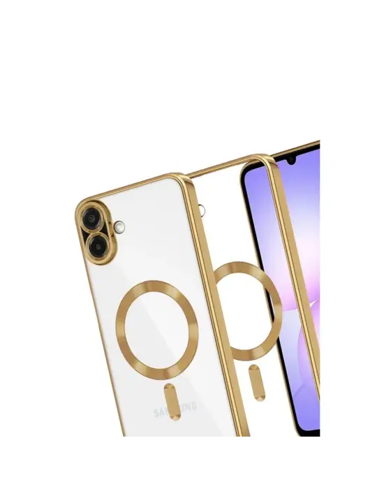 Samsung Galaxy A07 4g Kross Magneticsafe Kapak - Gold