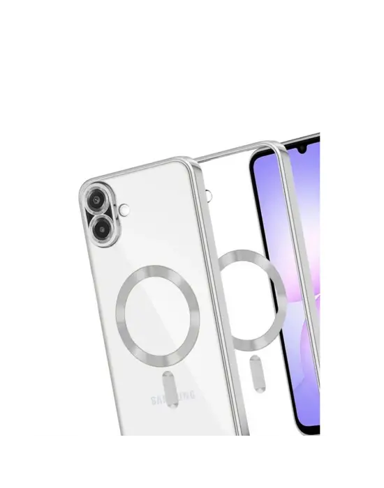 Samsung Galaxy A07 4g Kross Magneticsafe Kapak - Gümüş