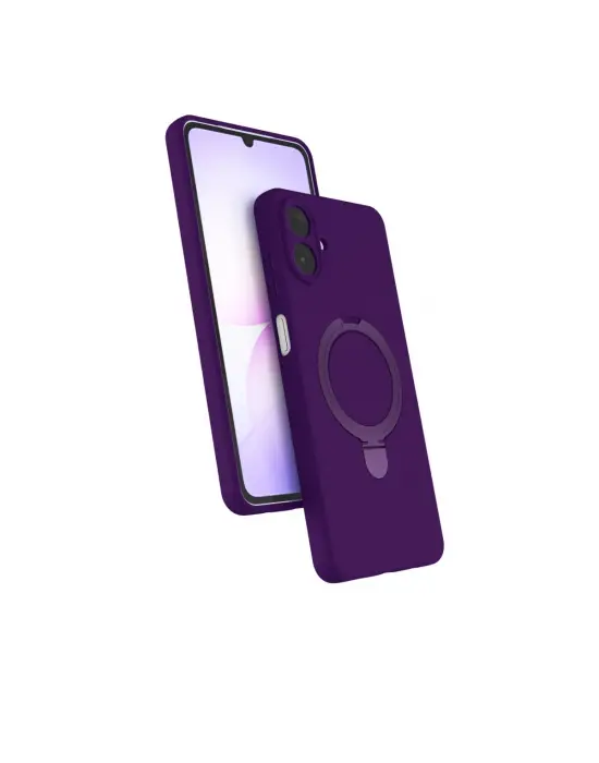 Samsung Galaxy A07 4g Regal Magsafe Standlı Kapak - Derin Mor