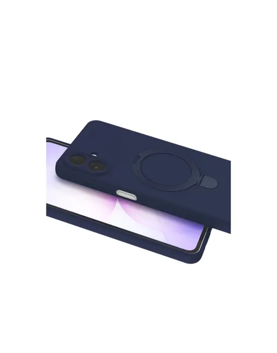 Samsung Galaxy A07 4g Regal Magsafe Standlı Kapak - Lacivert
