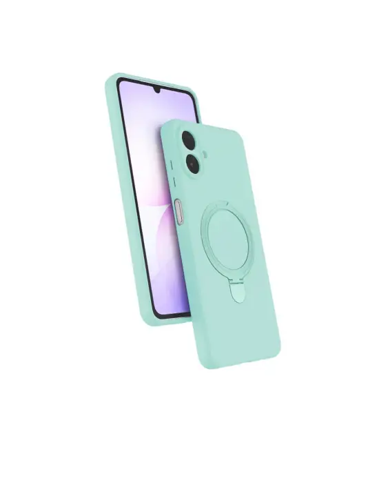 Samsung Galaxy A07 4g Regal Magsafe Standlı Kapak - Su Yeşili