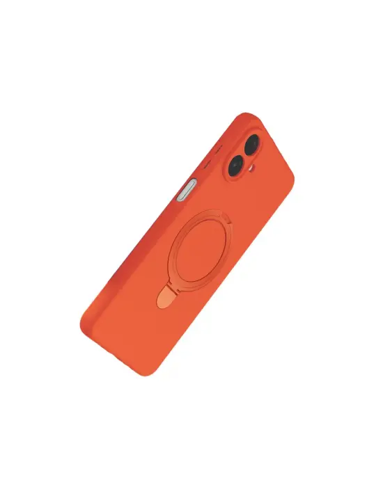 Samsung Galaxy A07 4g Regal Magsafe Standlı Kapak - Turuncu