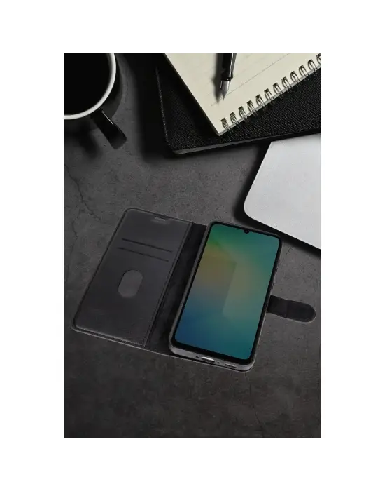 Samsung Galaxy A07 4g Trend S Plus Kapaklı Kılıf - Siyah