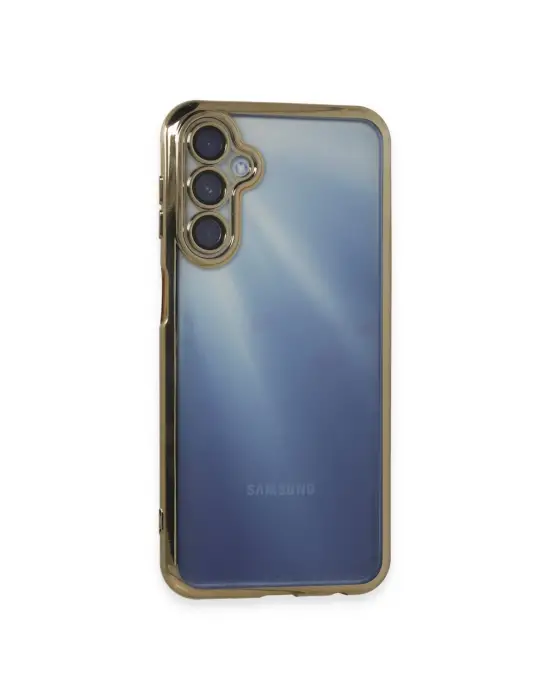 Samsung Galaxy A15 4g Kılıf Razer Lensli Silikon - Gold