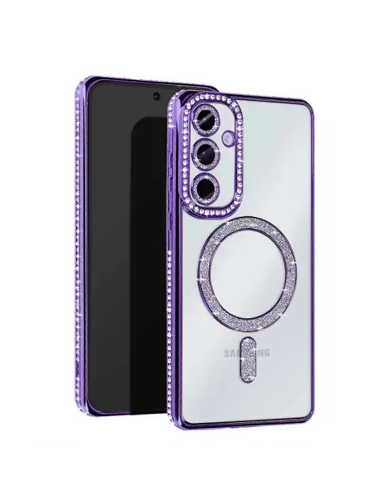 Samsung Galaxy A16 5g Joke Simli Magneticsafe Kılıf - Derin Mor