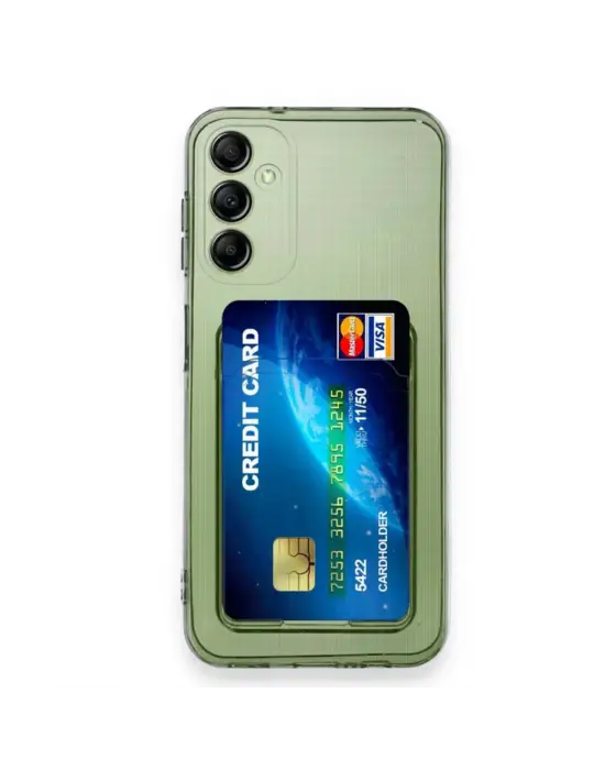 Samsung Galaxy A16 5g Kılıf Kart Şeffaf Silikon - Şeffaf