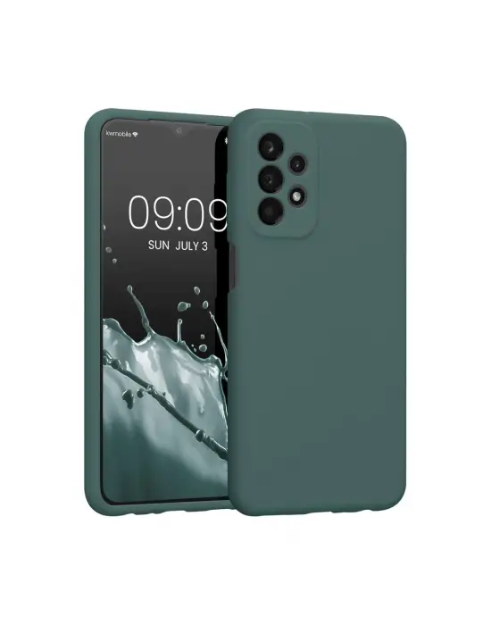 Samsung Galaxy A23 4g Kılıf First Silikon - Koyu Yeşil