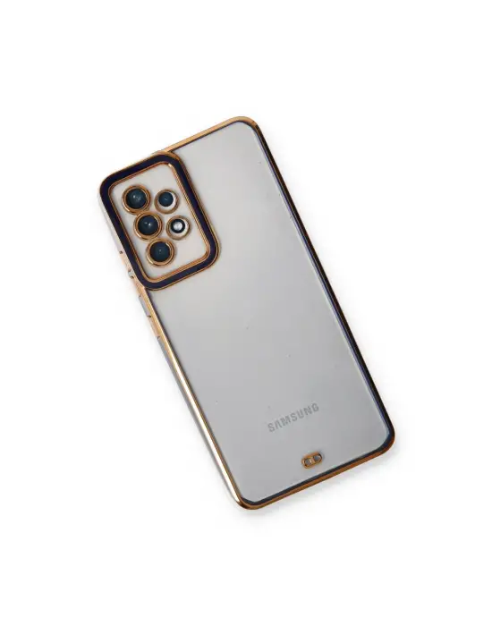 Samsung Galaxy A33 5g Kılıf Liva Lens Silikon - Mavi