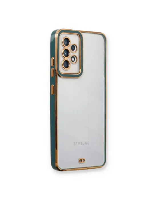 Samsung Galaxy A33 5g Kılıf Liva Lens Silikon - Yeşil