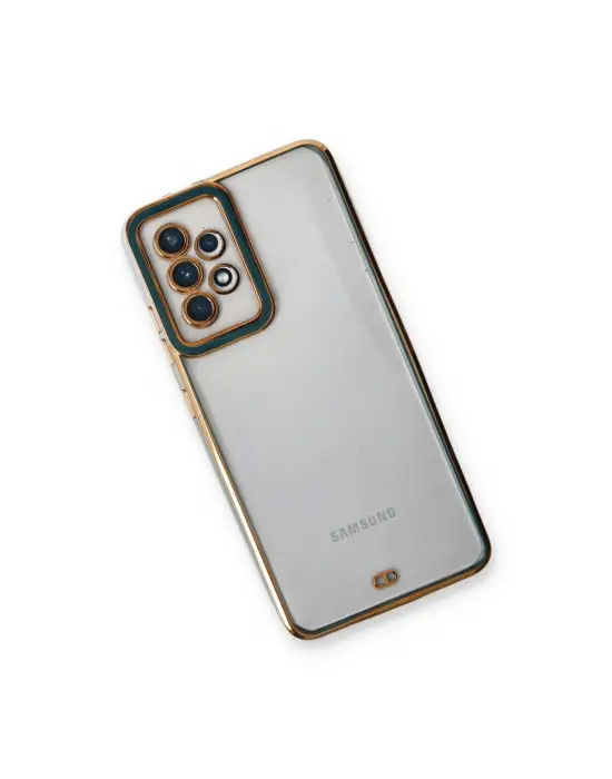 Samsung Galaxy A33 5g Kılıf Liva Lens Silikon - Yeşil