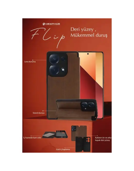 Samsung Galaxy A35 5g Kılıf Flip Cover - Siyah