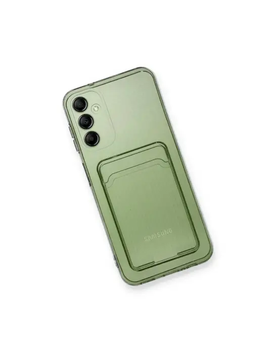 Samsung Galaxy A35 5g Kılıf Kart Şeffaf Silikon - Şeffaf