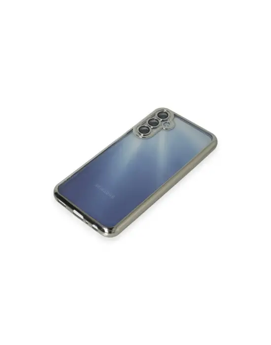 Samsung Galaxy A35 5g Kılıf Razer Lensli Silikon - Gümüş