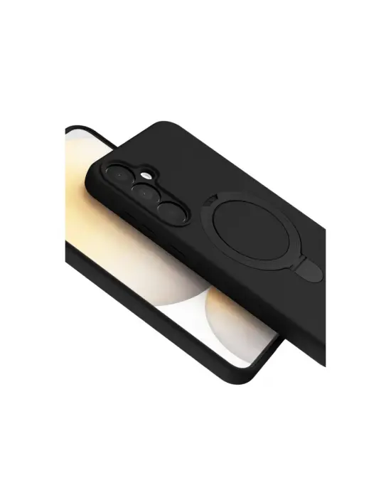 Samsung Galaxy A35 5g Regal Magsafe Standlı Kapak - Siyah