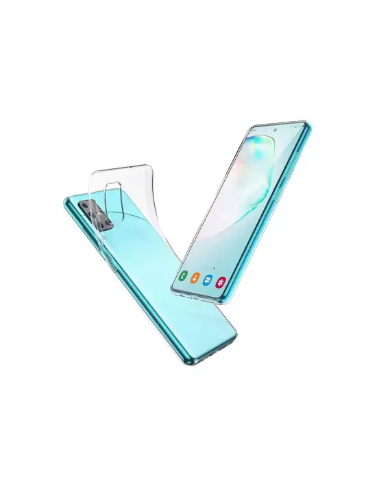 Samsung Galaxy A51 Kılıf Lüx Şeffaf Silikon