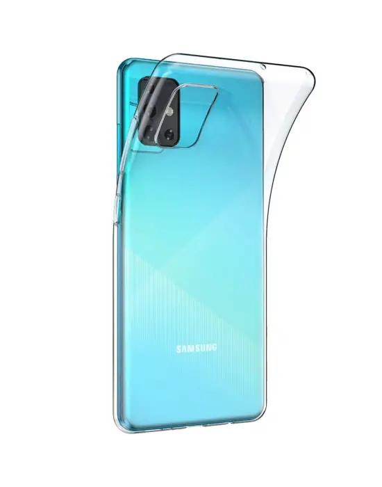 Samsung Galaxy A51 Kılıf Lüx Şeffaf Silikon