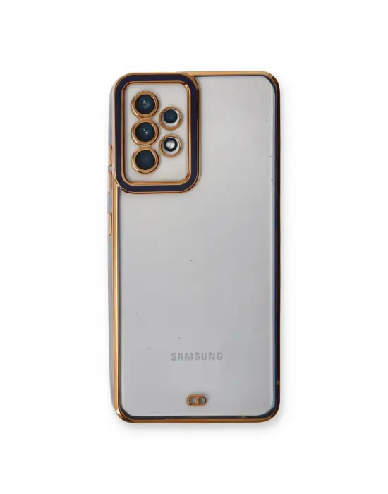 Samsung Galaxy A53 5g Kılıf Liva Lens Silikon - Mavi