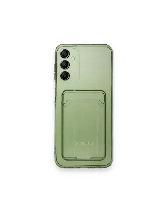 Samsung Galaxy A55 5g Kılıf Kart Şeffaf Silikon - Şeffaf