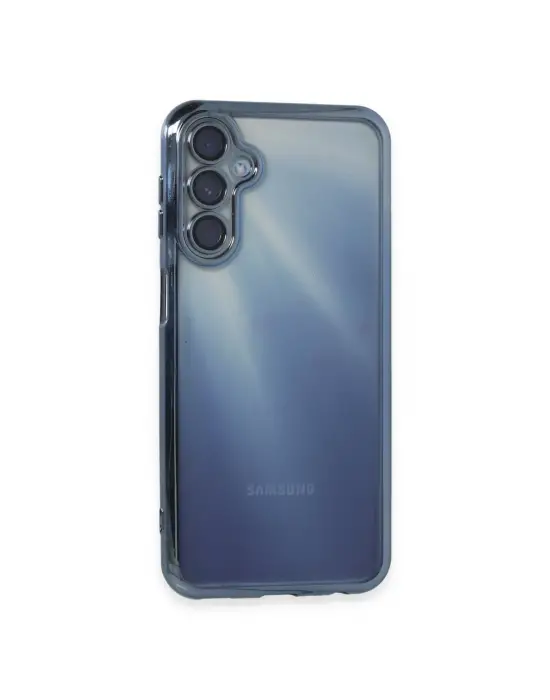 Samsung Galaxy A55 5g Kılıf Razer Lensli Silikon - Açık Mavi