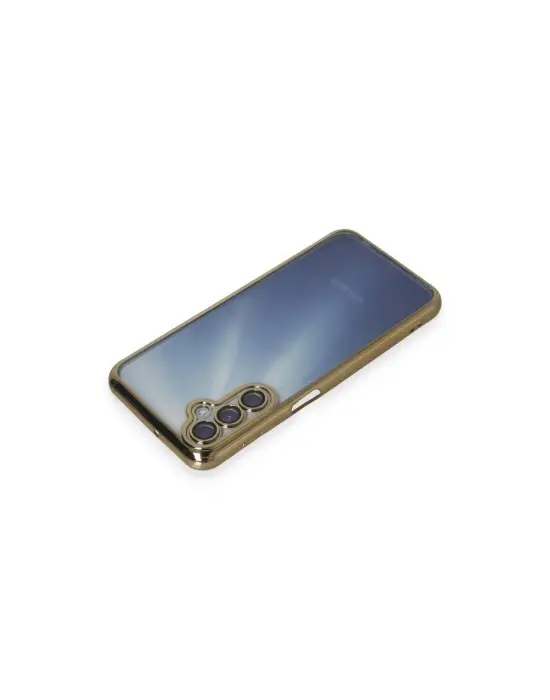 Samsung Galaxy A55 5g Kılıf Razer Lensli Silikon - Gold