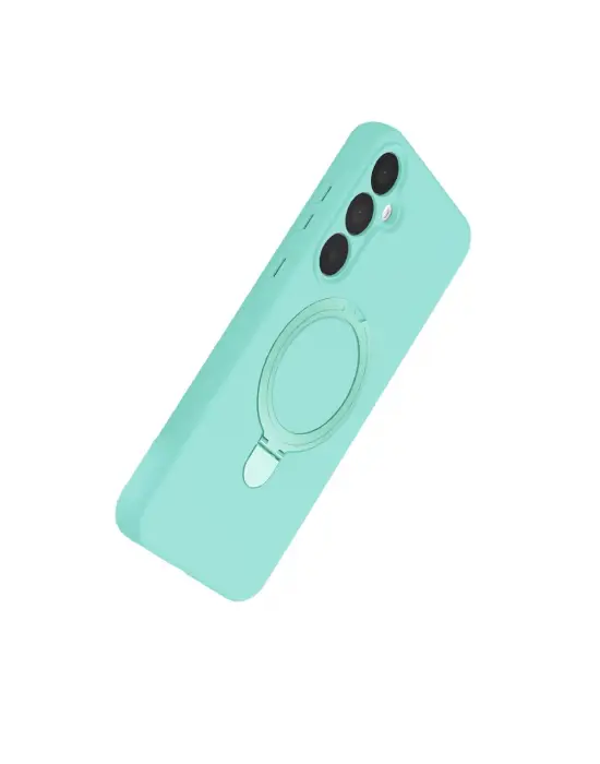 Samsung Galaxy A55 5g Regal Magsafe Standlı Kapak - Su Yeşili
