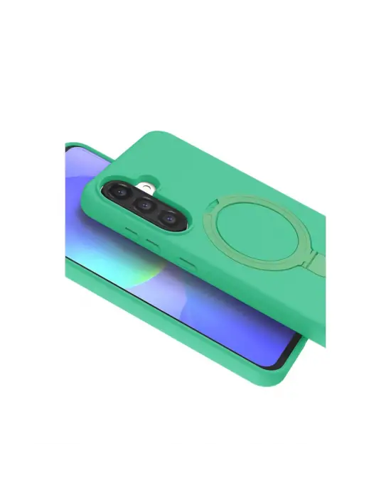 Samsung Galaxy A56 Regal Magsafe Standlı Kapak - Yeşil