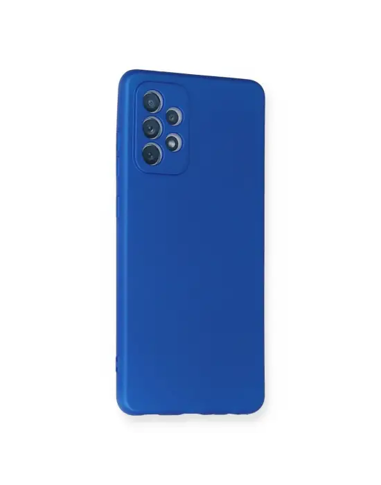 Samsung Galaxy A72 Kılıf First Silikon - Mavi
