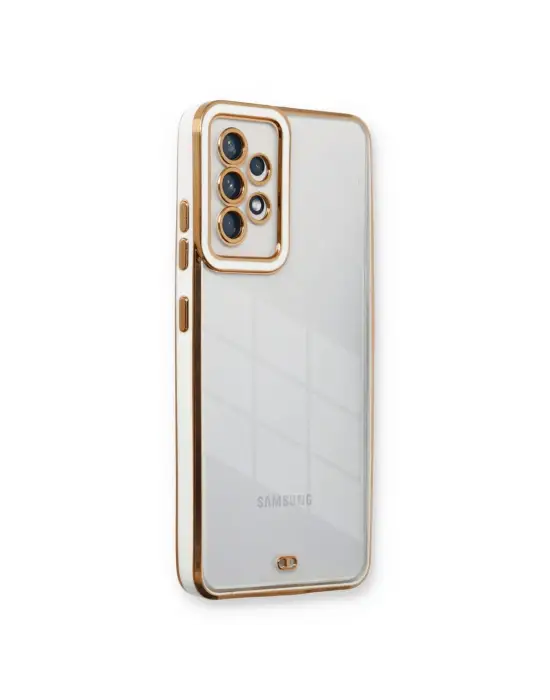 Samsung Galaxy A73 5g Kılıf Liva Lens Silikon - Beyaz