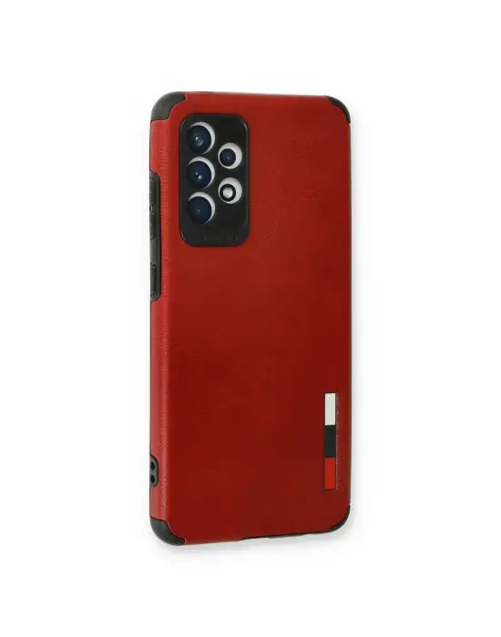 Samsung Galaxy A73 5g Kılıf Loop Deri Silikon - Kırmızı
