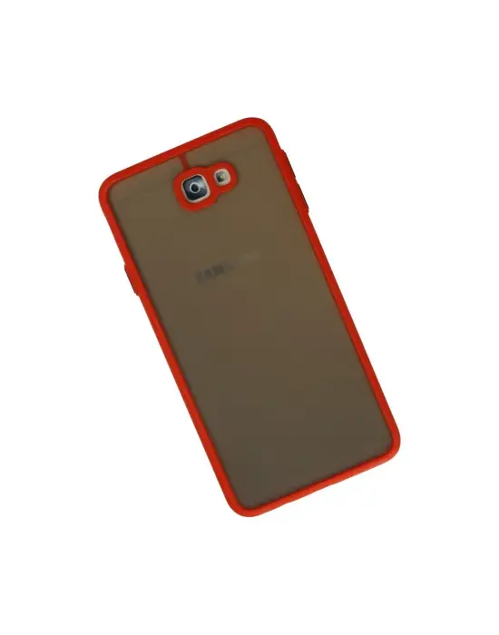 Samsung Galaxy J7 Prime Kılıf Montreal Silikon Kapak - Kırmızı