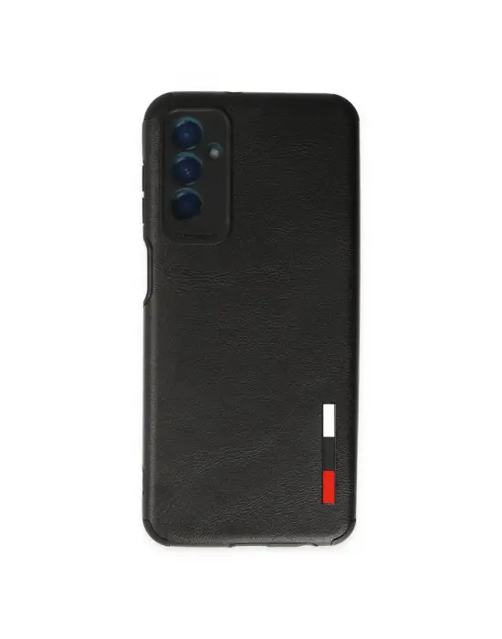 Samsung Galaxy M13 Kılıf Loop Deri Silikon - Siyah