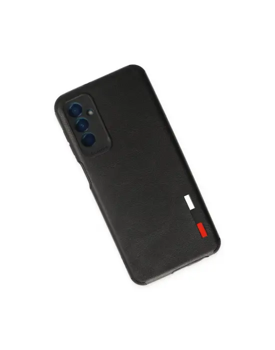 Samsung Galaxy M13 Kılıf Loop Deri Silikon - Siyah