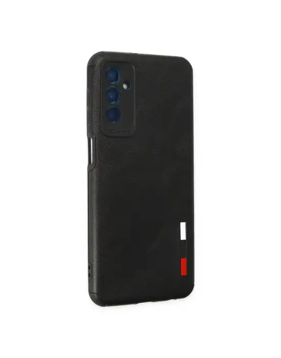 Samsung Galaxy M13 Kılıf Loop Deri Silikon - Siyah